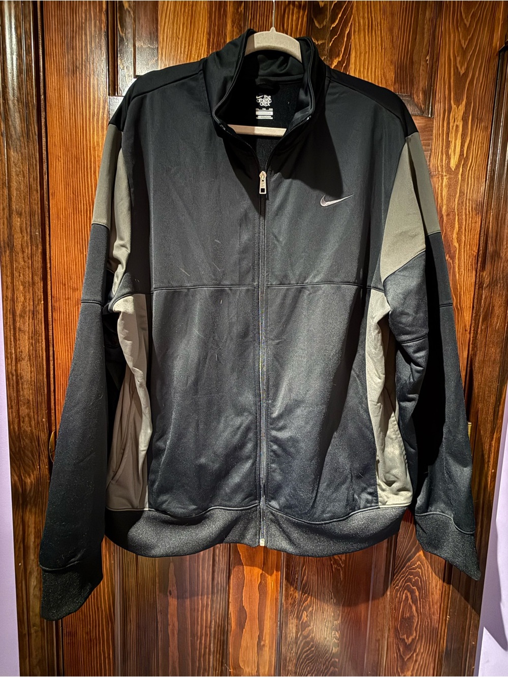 Nike Black and Gray Lightweight Men's Track Jacket